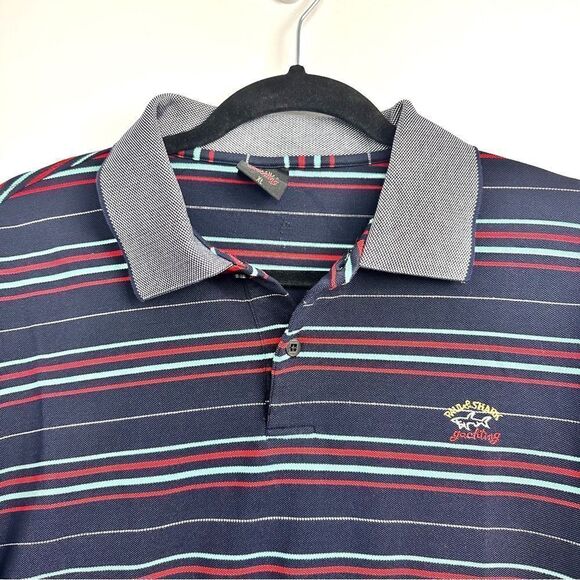 Paul & Shark Men’s Striped Polo Sz XL - Picture 2 of 10